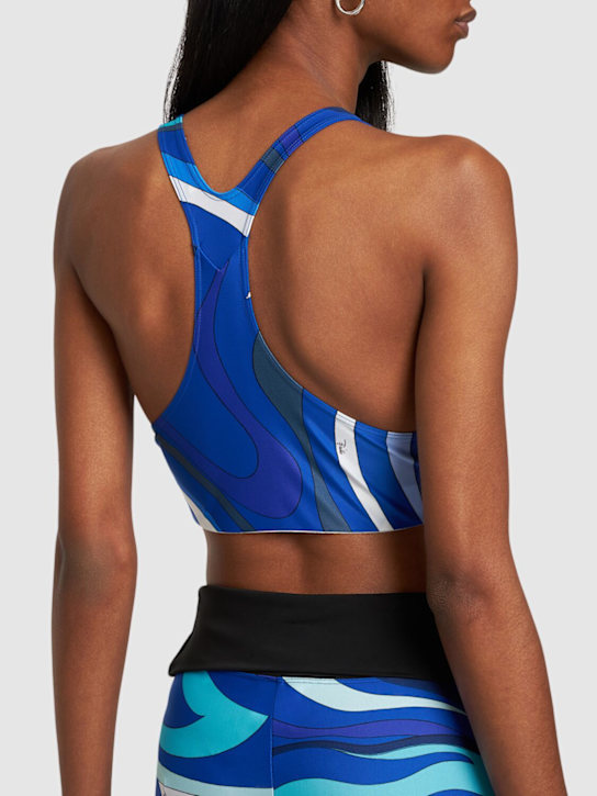 Shop Emilio Pucci Goccia Printed Sports Vest