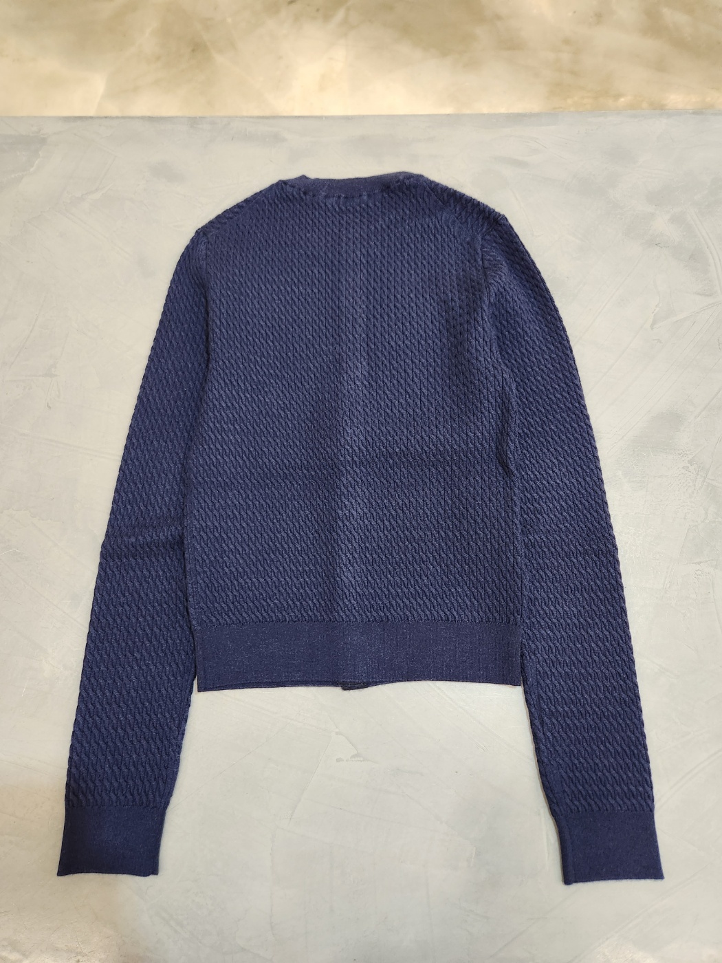 Miu Miu Long-sleeved Sweater In Blue