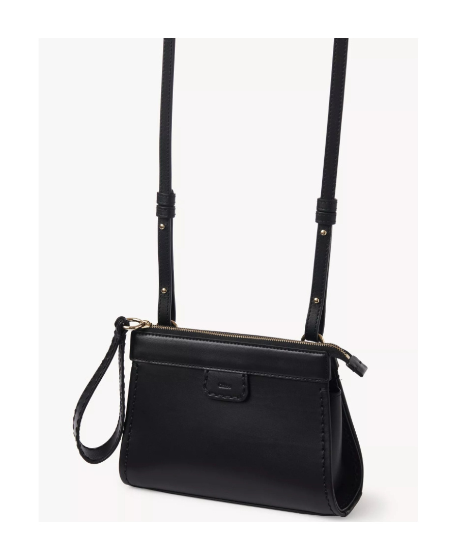 Chloé Edith Leather Cross Body Bag In Black