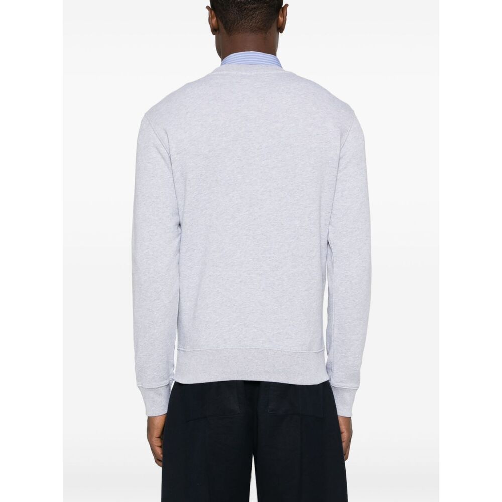 Shop Maison Kitsuné Long-sleeved Sweater In White