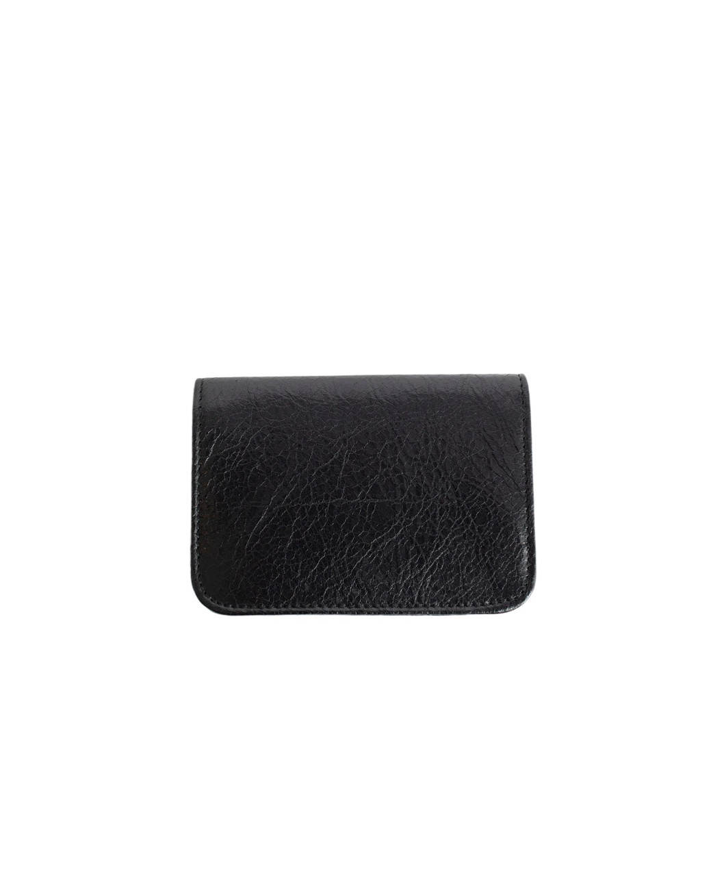 Balenciaga Monaco-motif Leather Wallet In Black