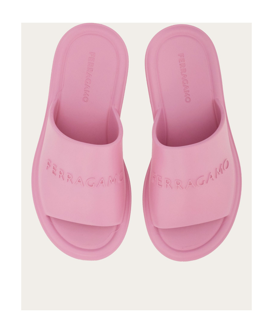 Ferragamo Knurled Slippers In Pink