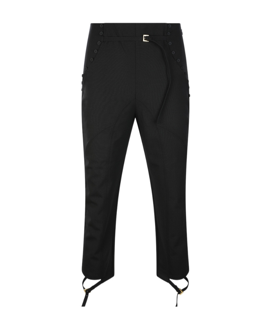 Shop Jacquemus Le Pantalon Caraco Cropped Trousers In Black
