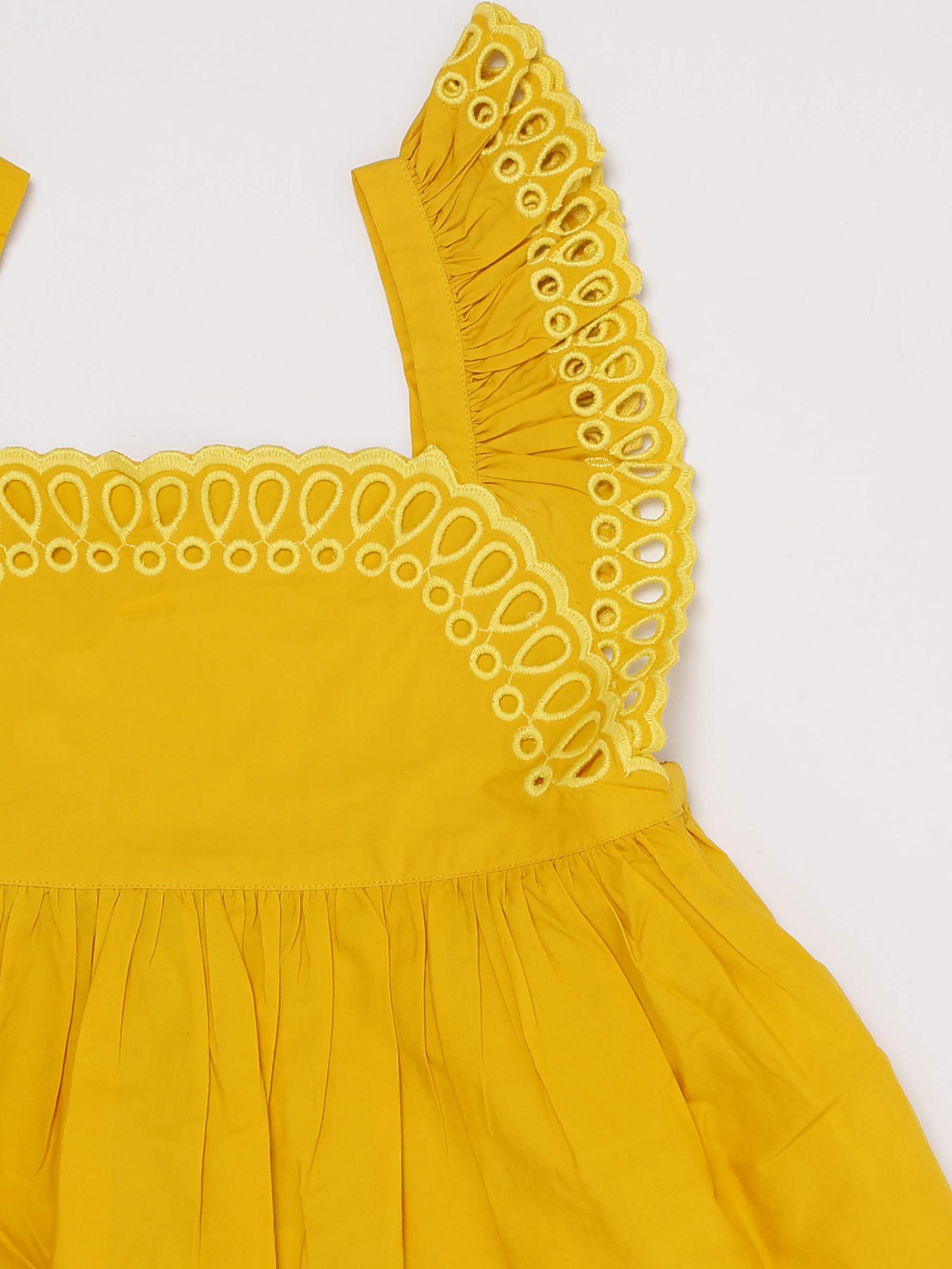 Stella Mccartney Kids Open Back Sleeveless Blouse In Yellow