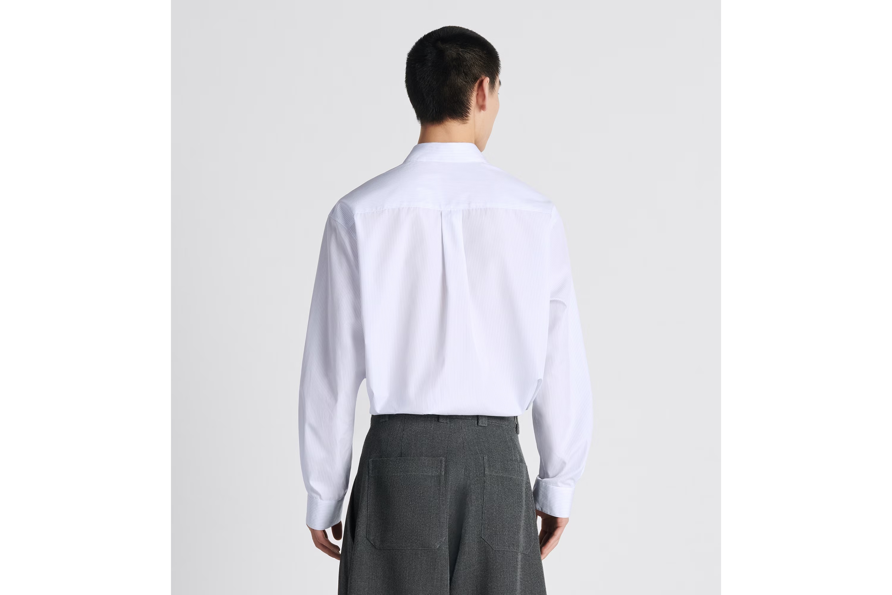 Dior Striped Shirt With Details In White