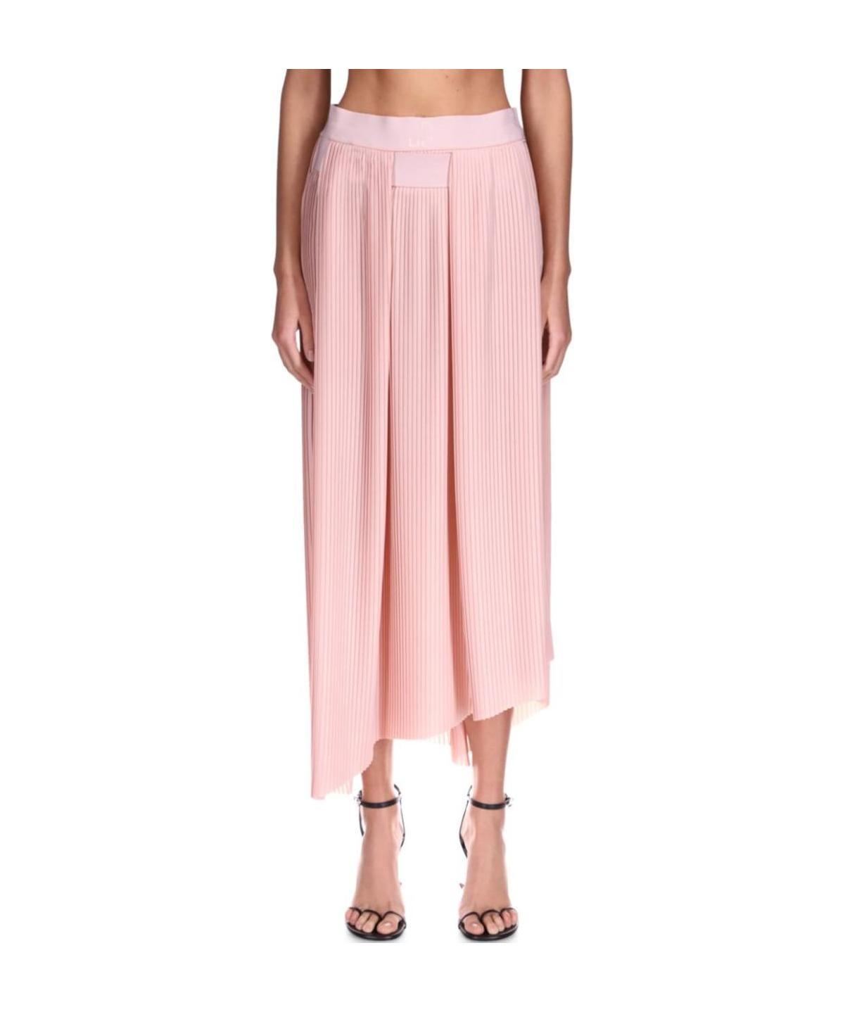 Givenchy Asymmetric Pleated Skirt In Pink