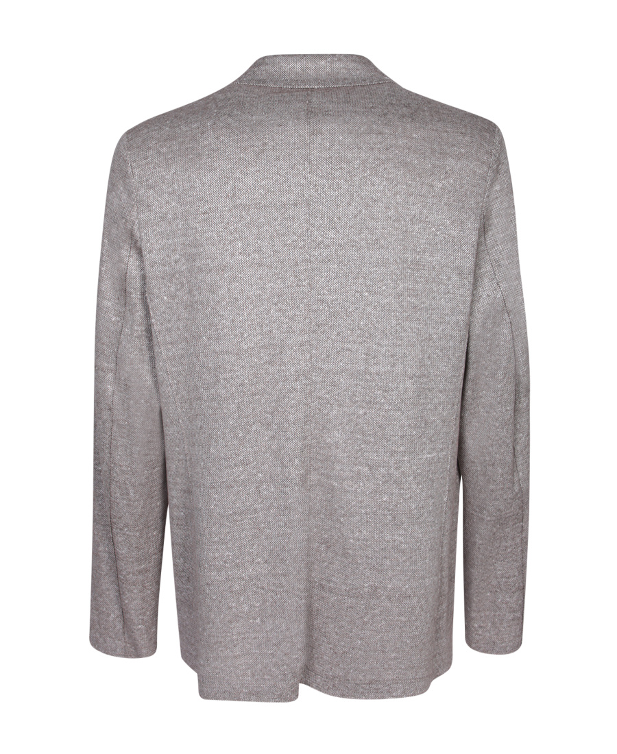 Harris Wharf London Single-breasted Linen Jacket In Gray
