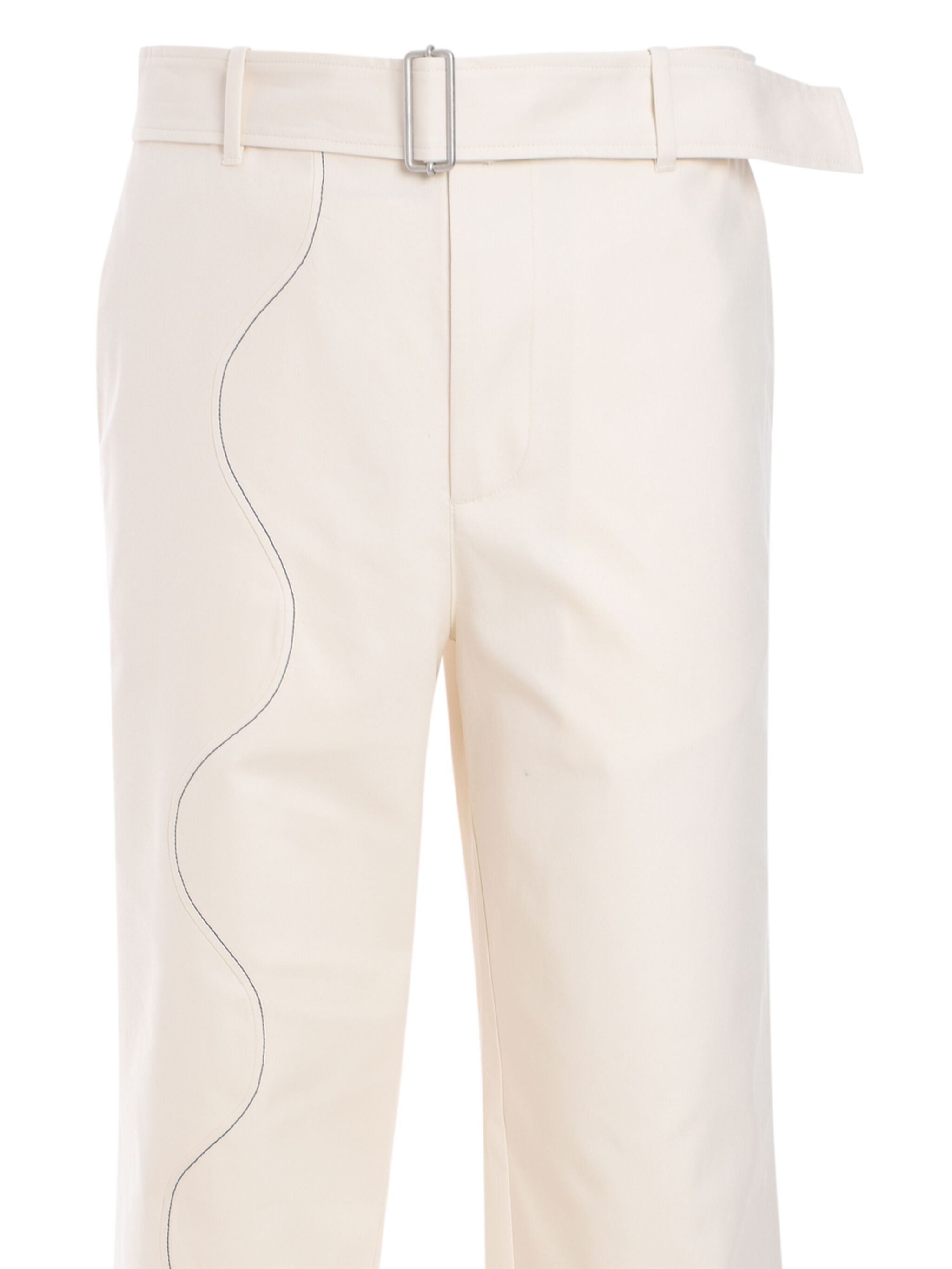 Msgm Straight-leg Trousers In White