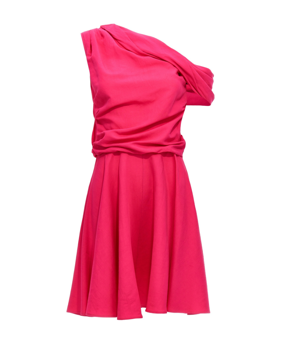 Rochas A Pendant Neckline Dress In Pink