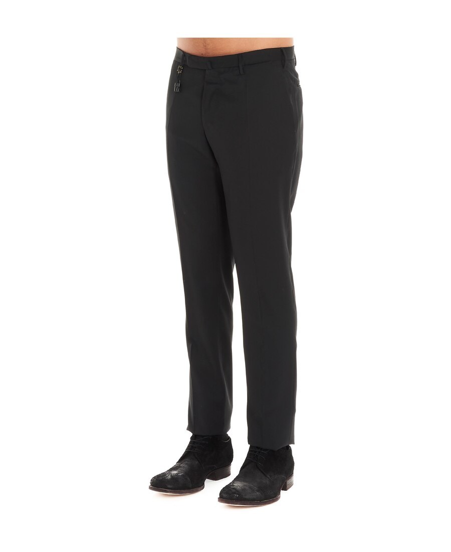 Incotex Straight Leg Trousers In Black