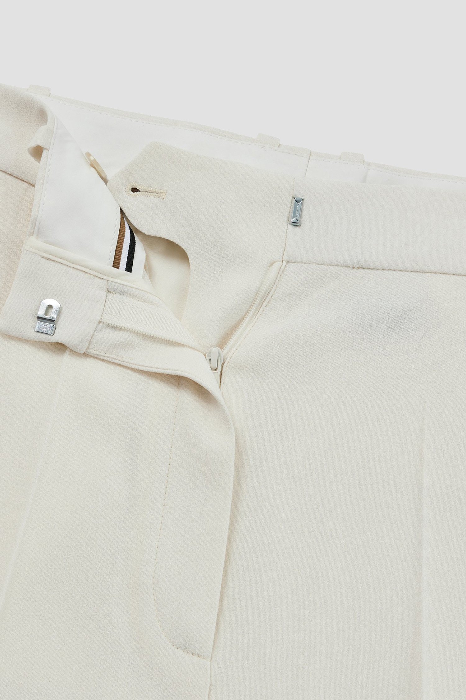 HUGO BOSS HIGH-WAIST CREPE PALAZZO PANTS