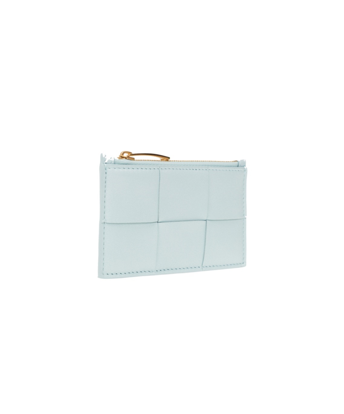 Bottega Veneta Logo Card Bag In Blue