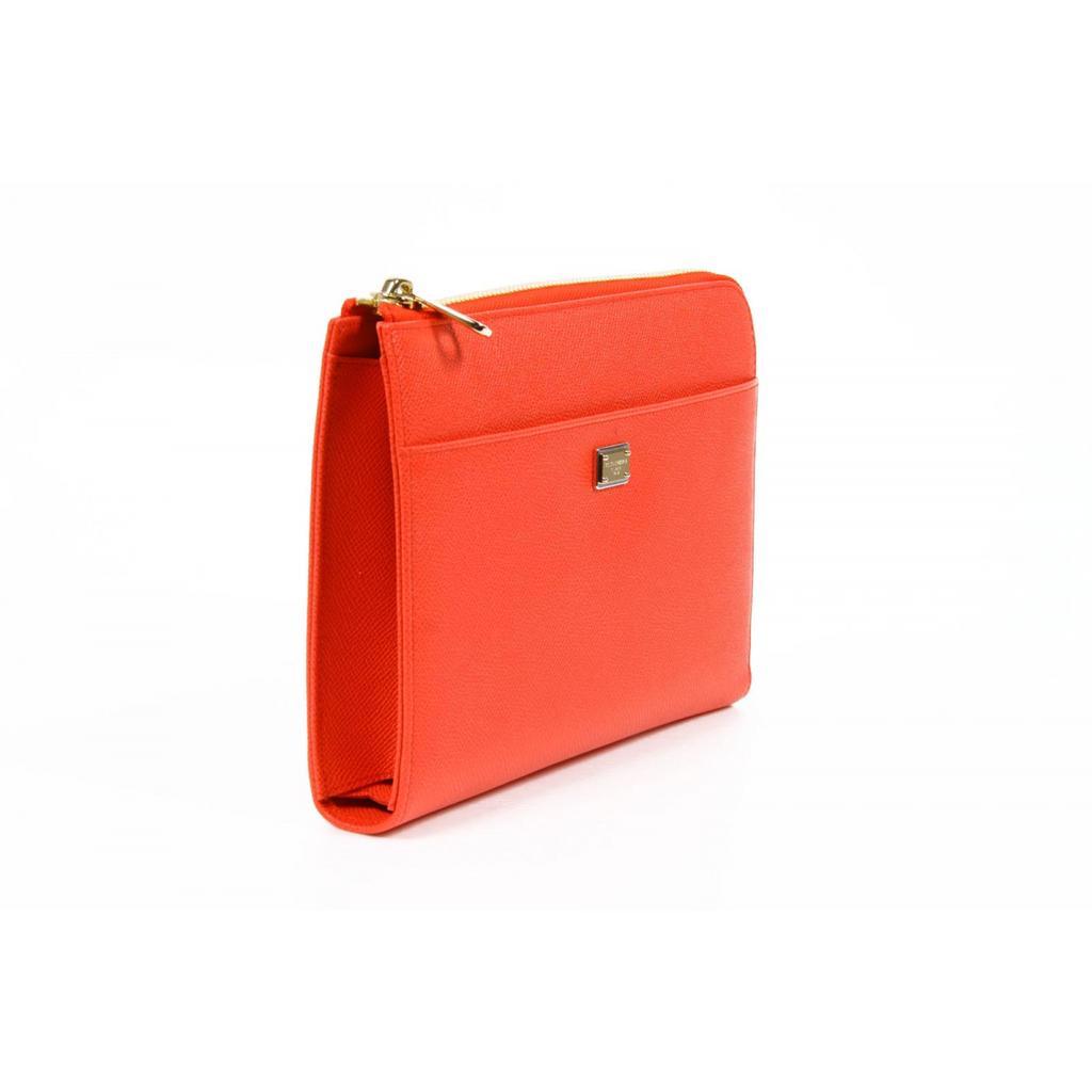 Dolce & Gabbana Logo Details Handbag In Orange