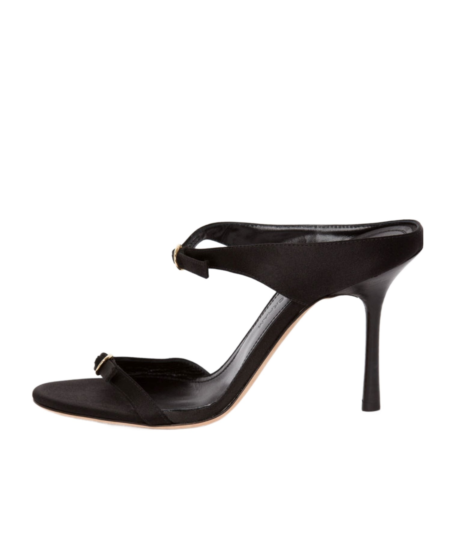 Victoria Beckham Buckle-embellished 100mm Leather Heels In Black