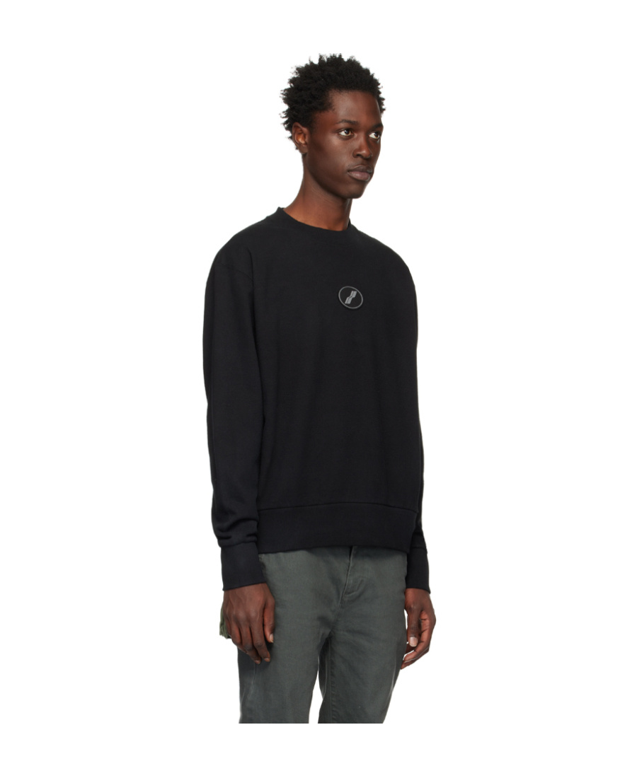 We11 Done Logo Hoodie In Black