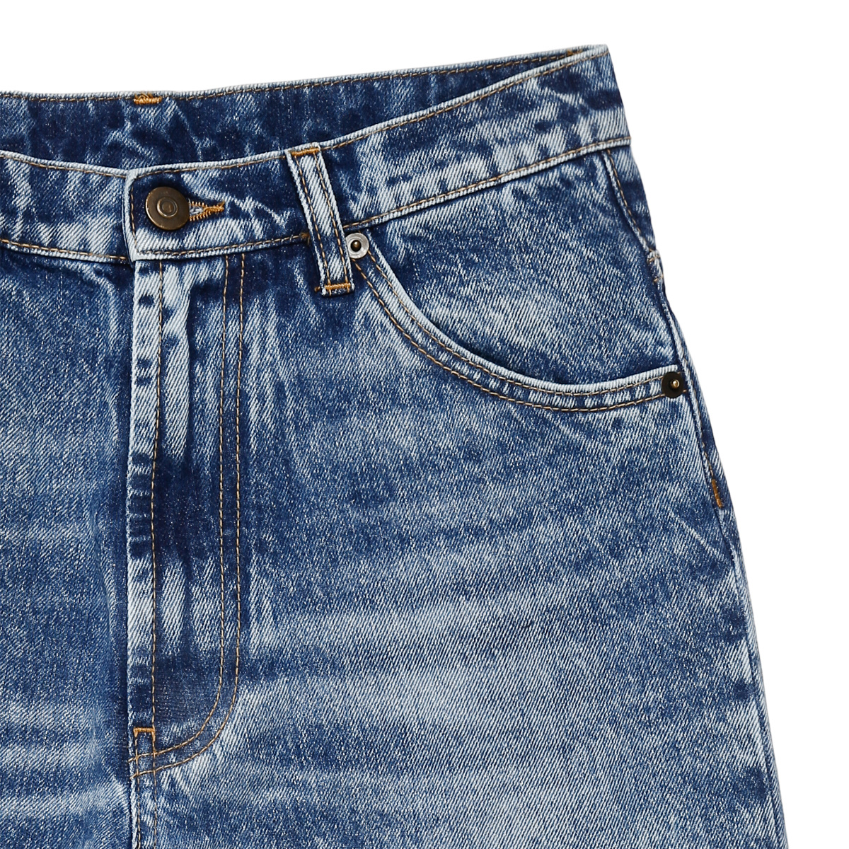 Maison Margiela Mid-rise Distressed Jeans In Blue