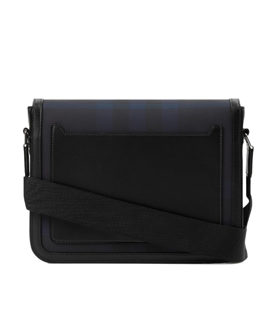 Burberry Alfred Check-print Messenger Bag In Black