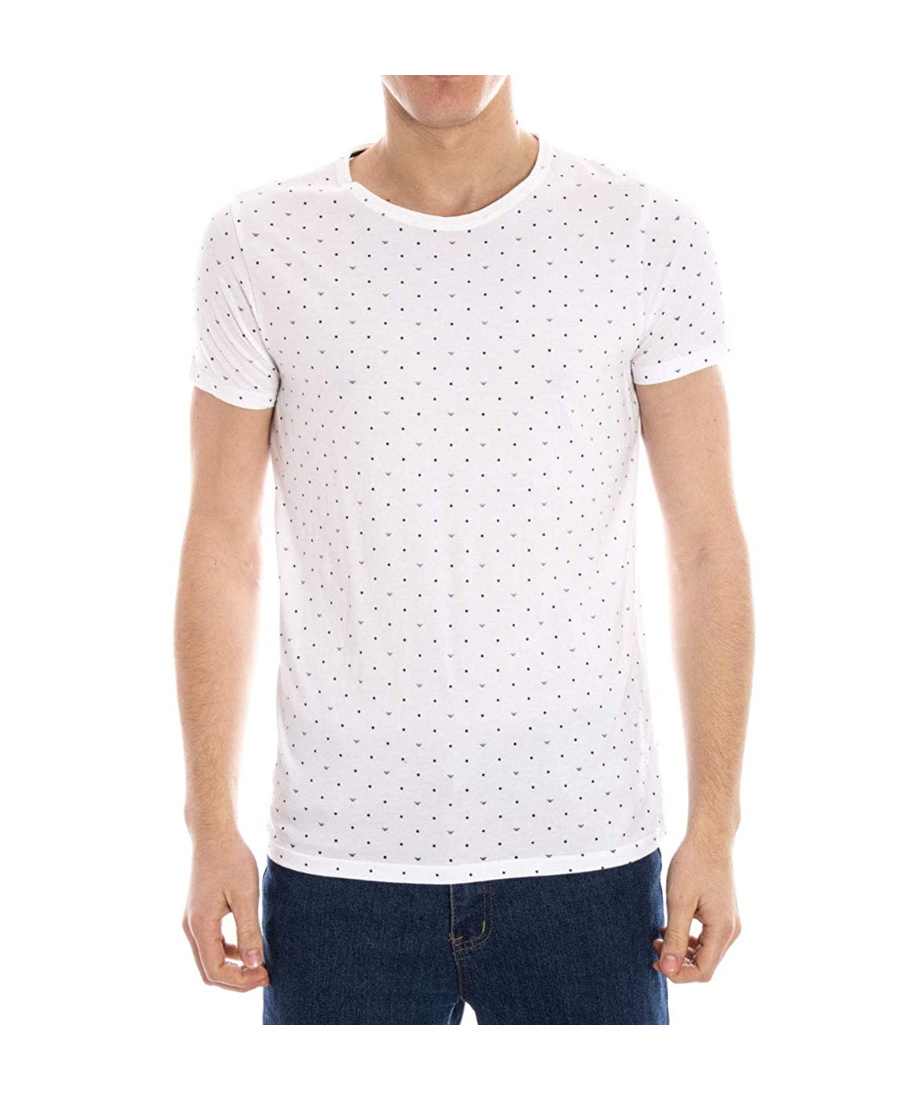 Armani Jeans Logo Details T-shirt In White