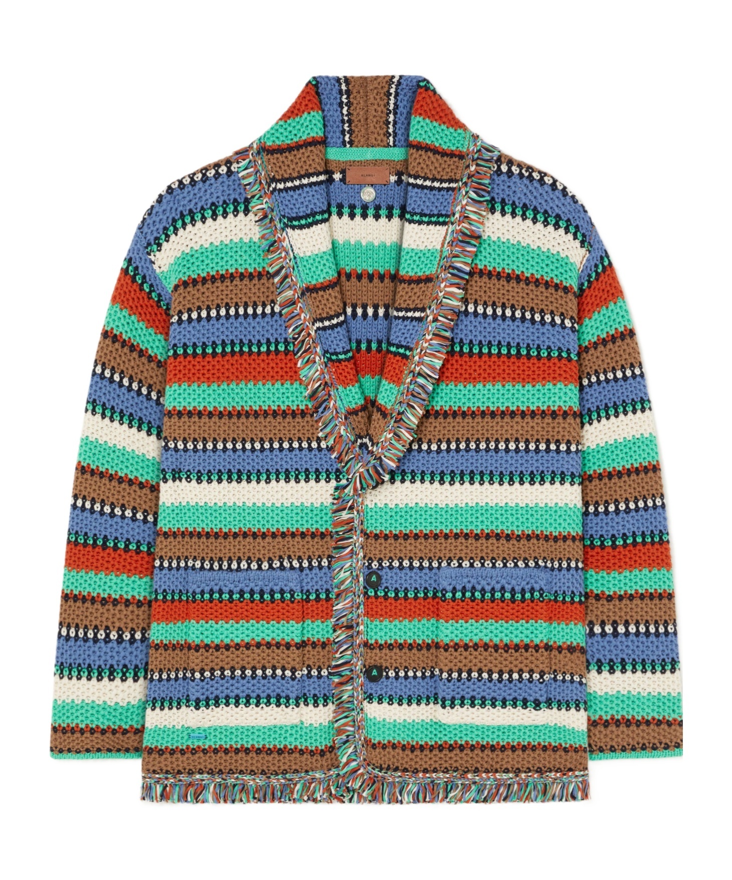 Alanui Sunny Stripes Cardigan In Multi