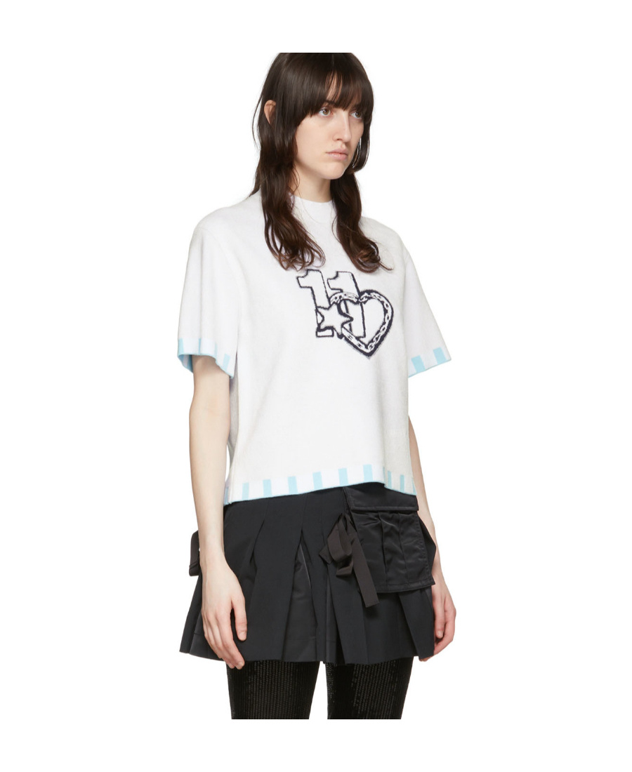 We11 Done Printed T-shirt In White