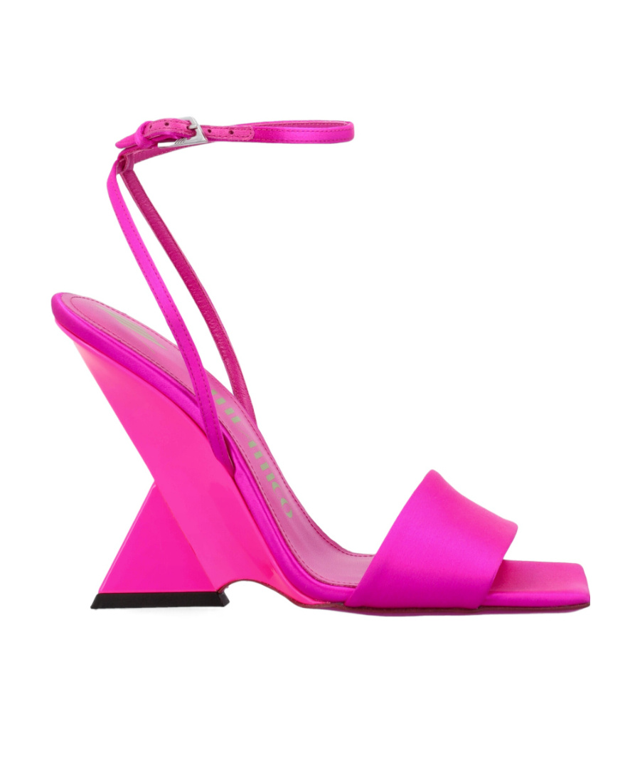 Shop Attico Open-toe Block-heel Sandals In Pink