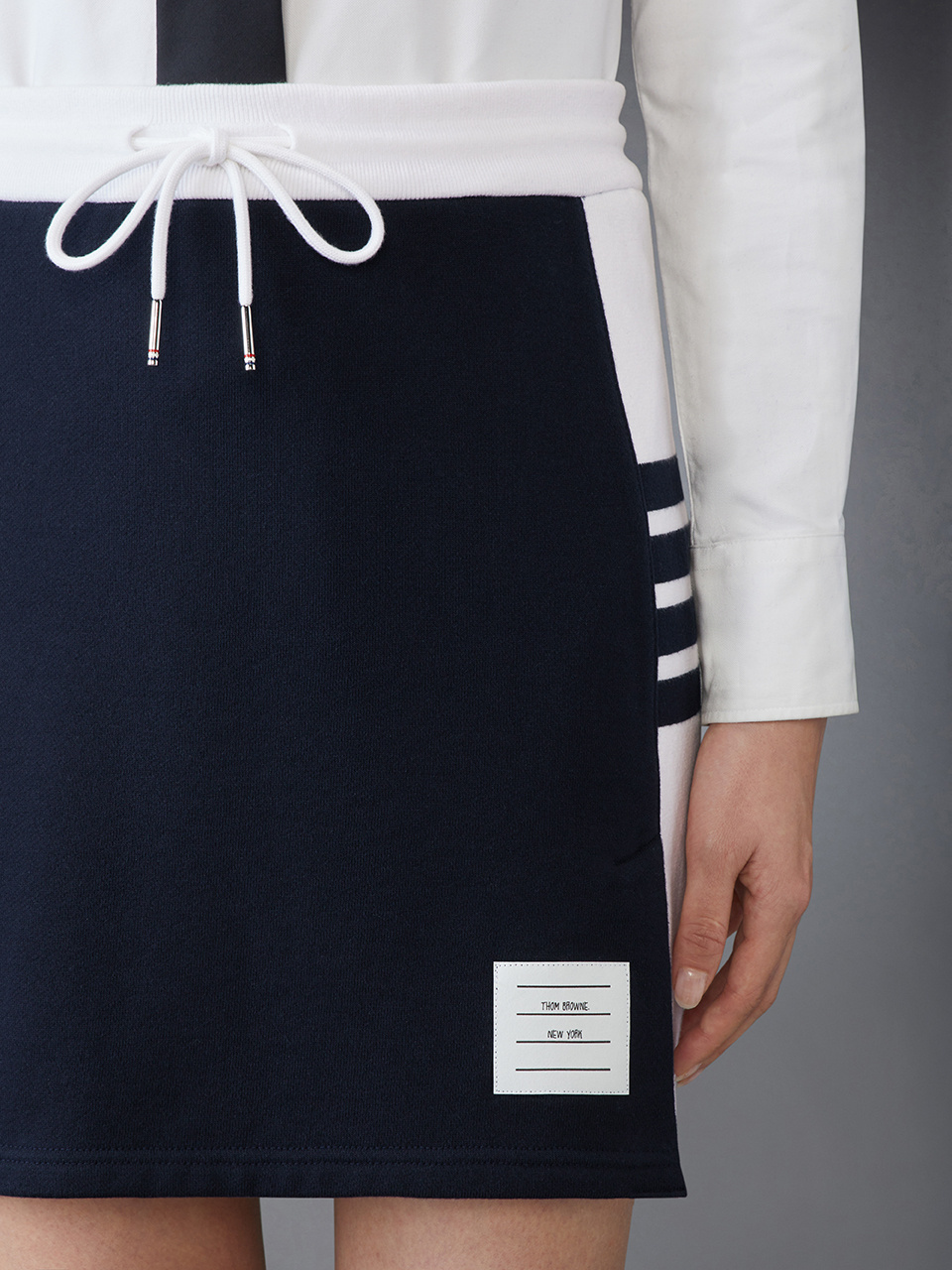 Thom Browne 4 Bar-stripe Mini Skirt In Black
