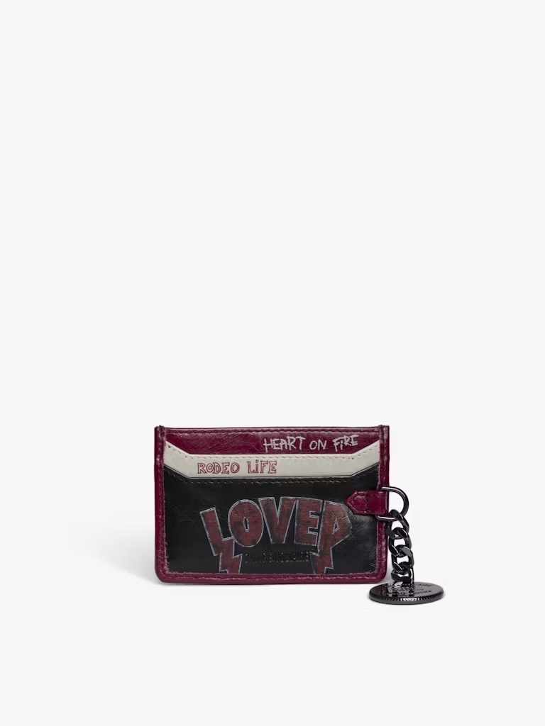 Zadig & Voltaire Rectangular Card Holder In Black
