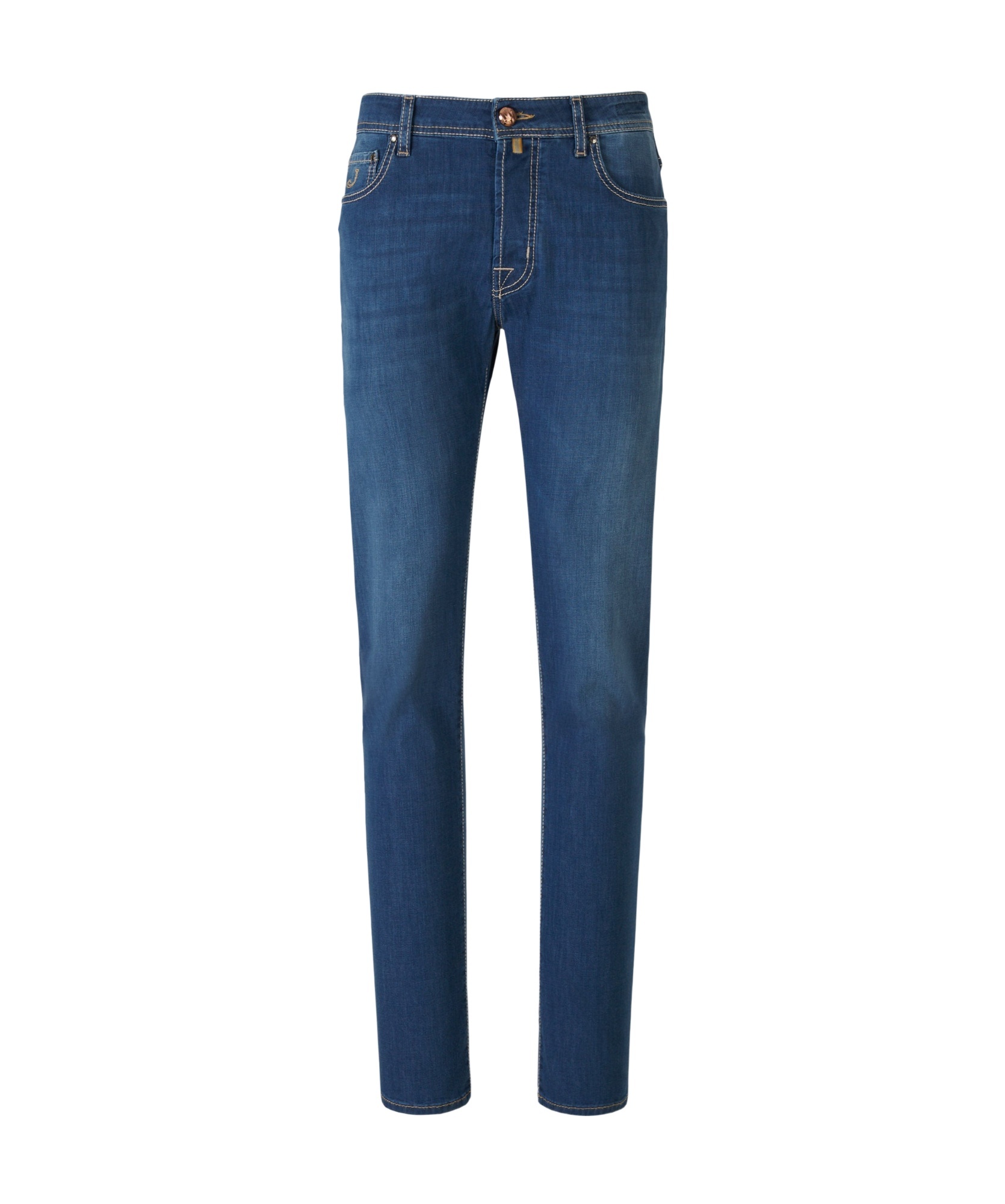 Shop Jacob Cohen Mid-rise Slim-fit Jeans In Blue
