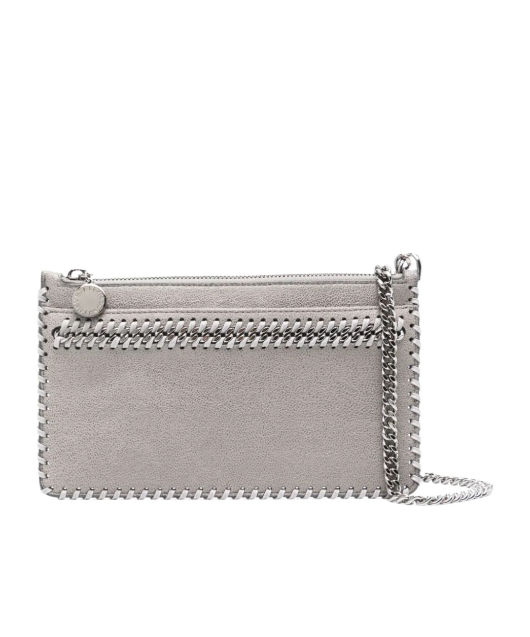 Stella Mccartney Falabella Clutch Bag In Gray