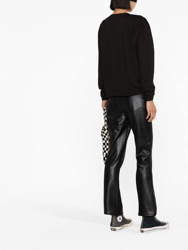 Kenzo Logo Embroidered Crewneck Sweatshirt In Black