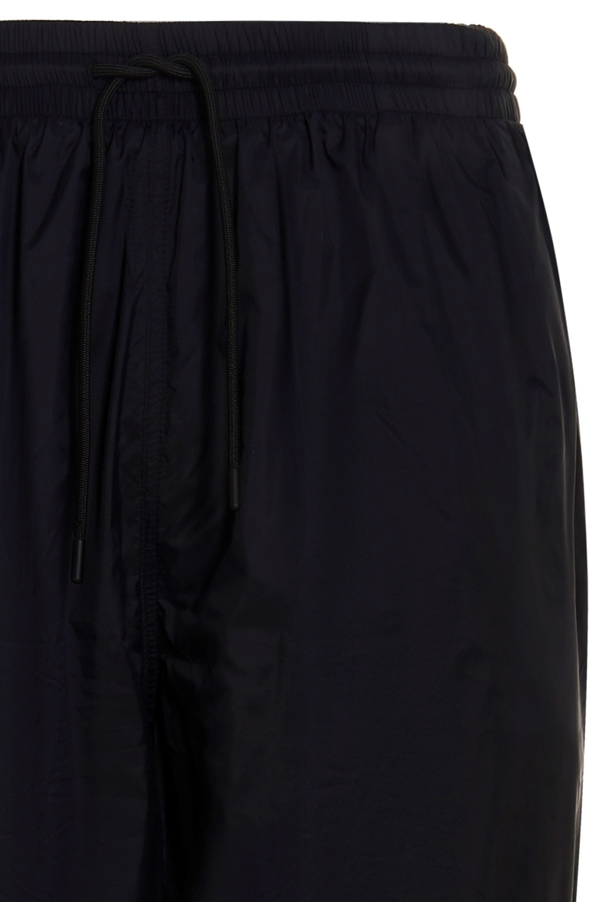 Msgm Drawstring Logo Track Pants In Black