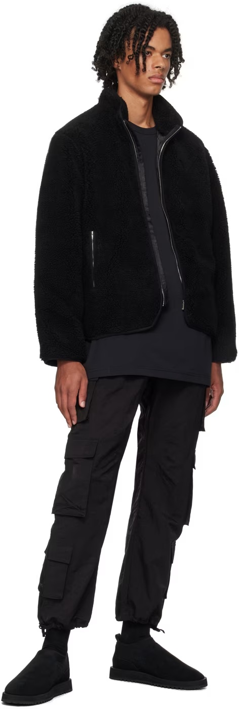 Represent Long-sleeved Zippered Casual Jacket In Black