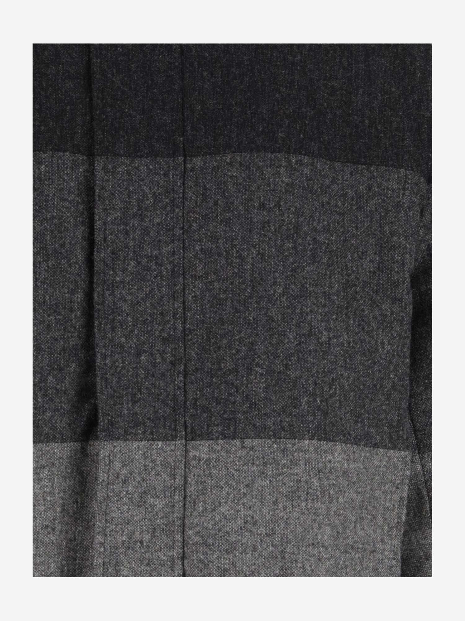 Thom Browne Padded Colour-block Panel Jacket In Black