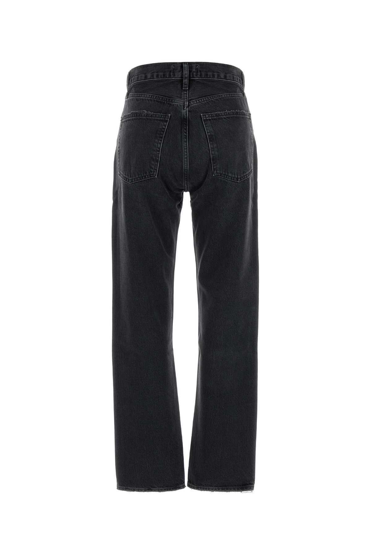 AGOLDE DENIM TROUSERS WITH BELT LOOPS