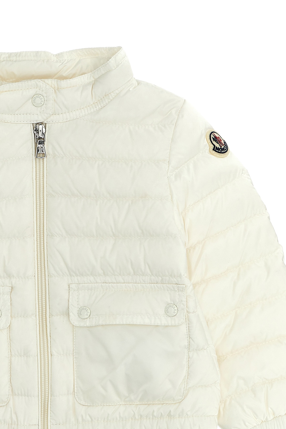 Moncler Long-sleeved Down Jacket In White