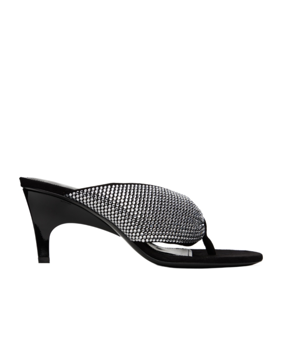 Attico Sandalo ''rem'' Black E Silver In Black