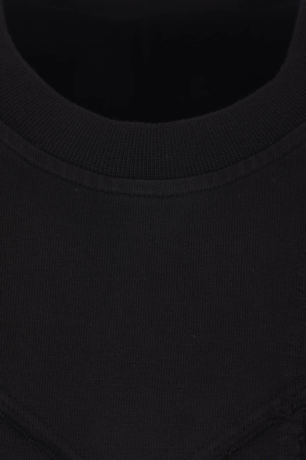 Rick Owens Drkshdw Round Neck Short Sleeve T-shirt In Black