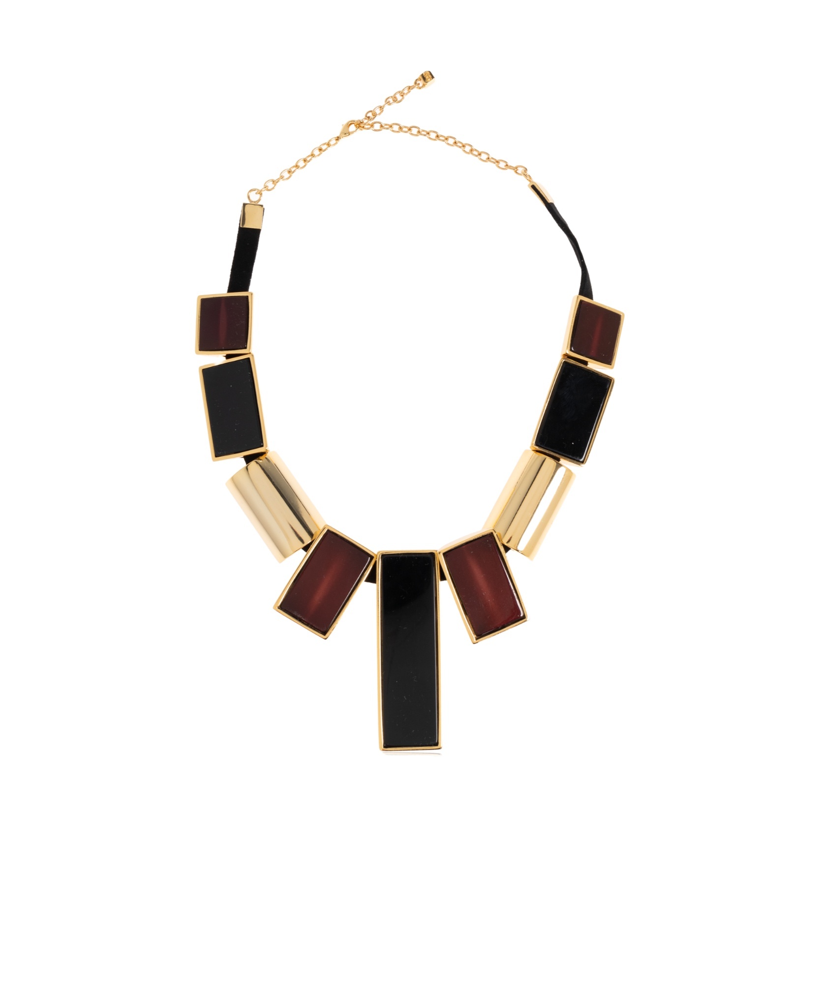 Dsquared2 Necklace With Geometric Resin Stones In Black