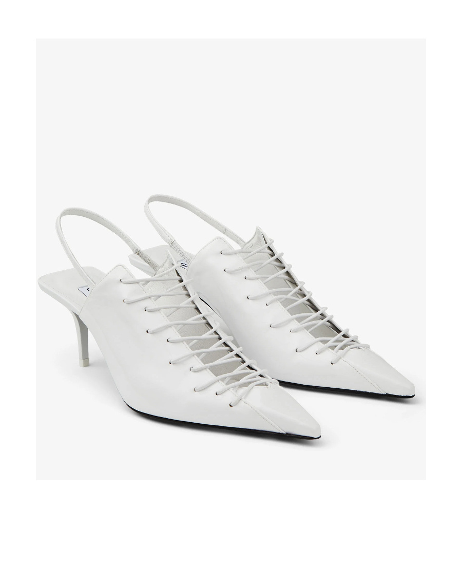 Jimmy Choo X Jean Paul Gaultier 60 Exposed Heels In White