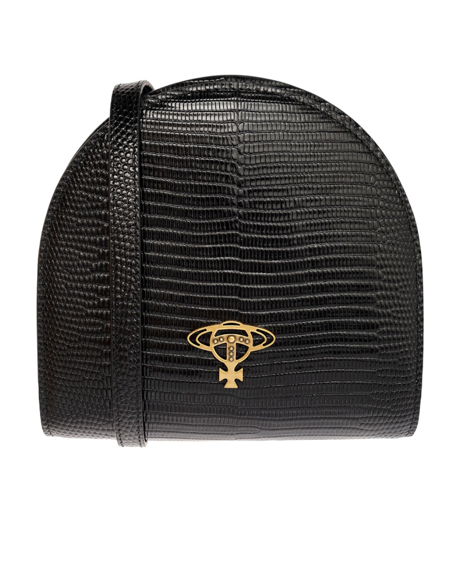 Vivienne Westwood Removable Shoulder Strap Single Shoulder Bag In Black
