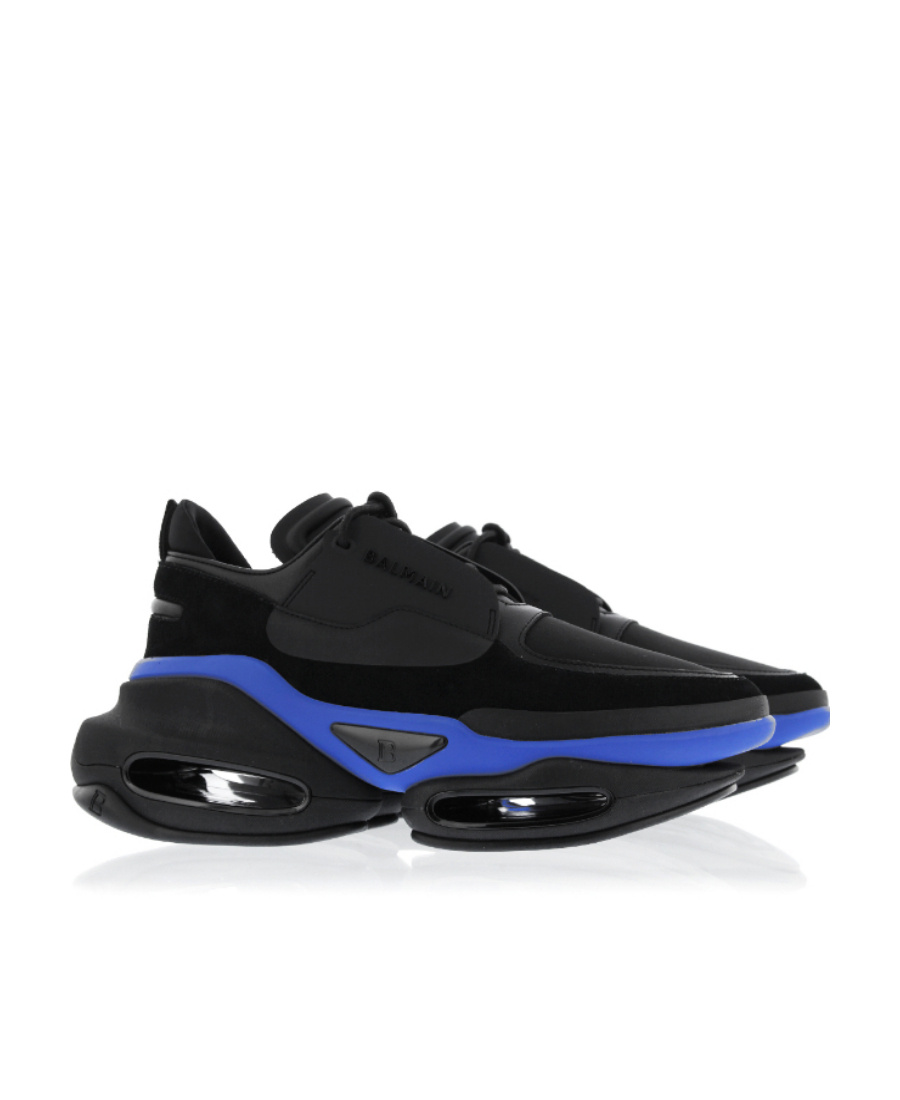 Balmain B-bold Low-top Sneakers In Black