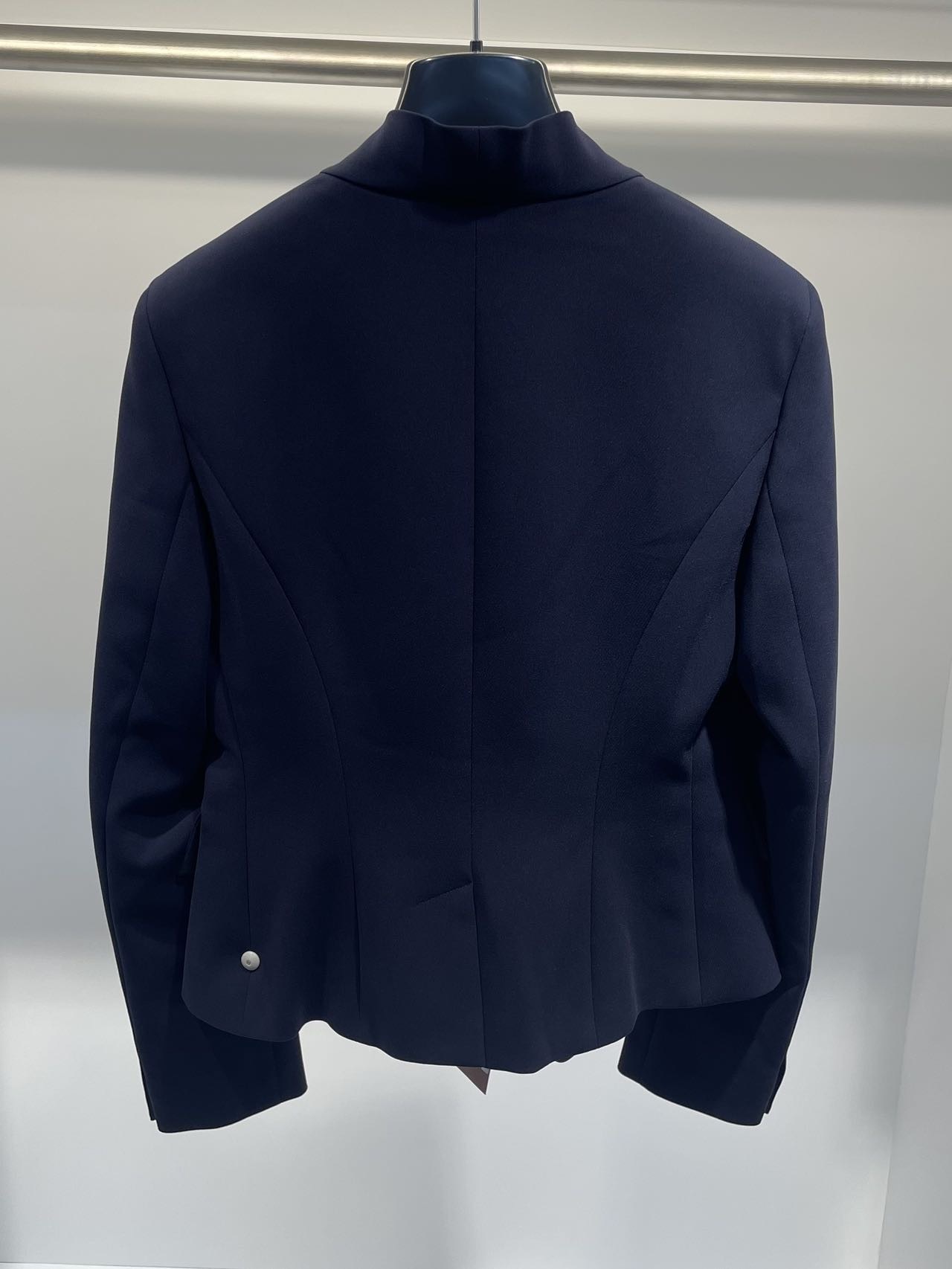 Max Mara Long-sleeved Suit Coat In Black