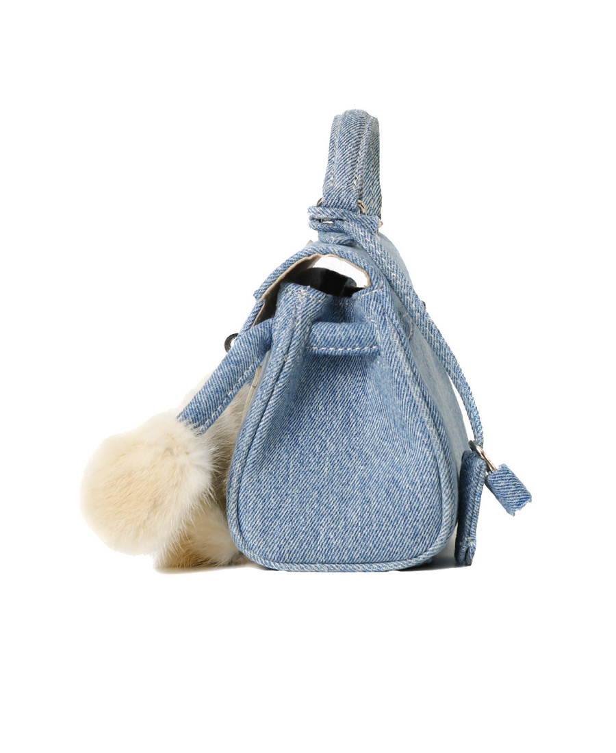 Readymade Denim Faux-fur Tote Bag In Nude