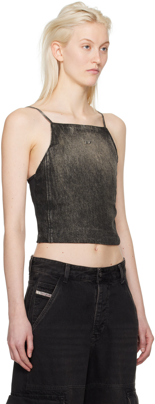 Diesel Front Logo Sling In Black