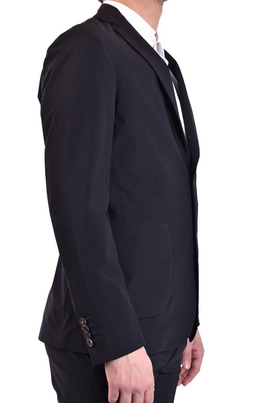 Tagliatore Suit With Chest Pocket And Flap Pockets In Black