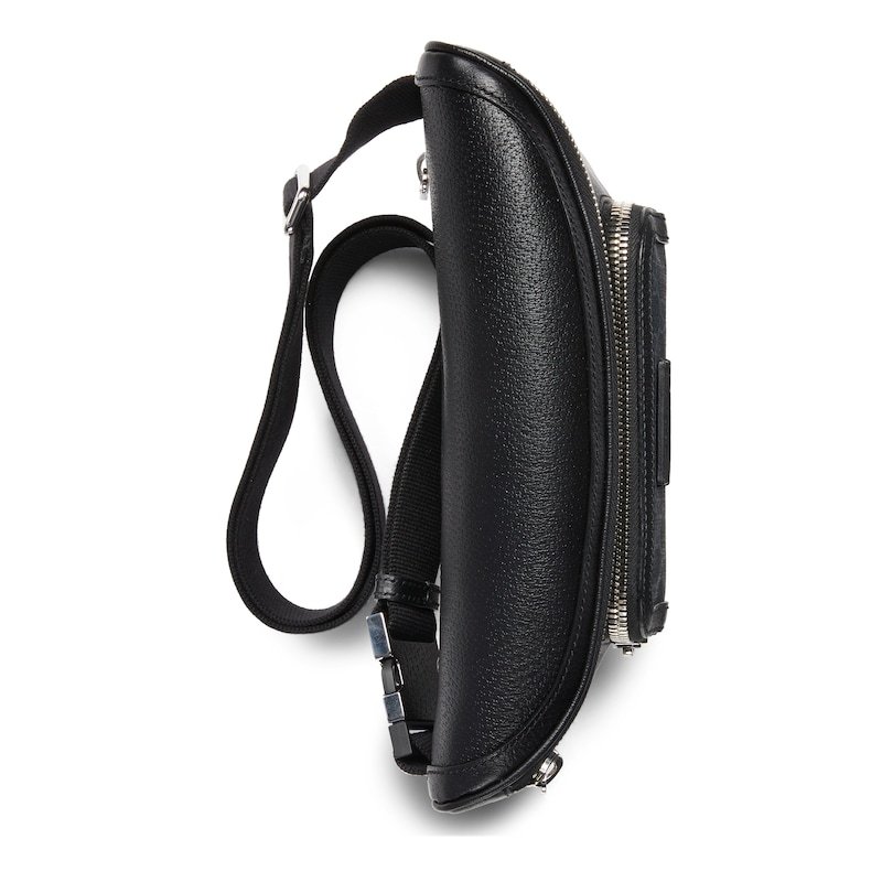 Gucci Small Gg Belt Bag With Tag In Black