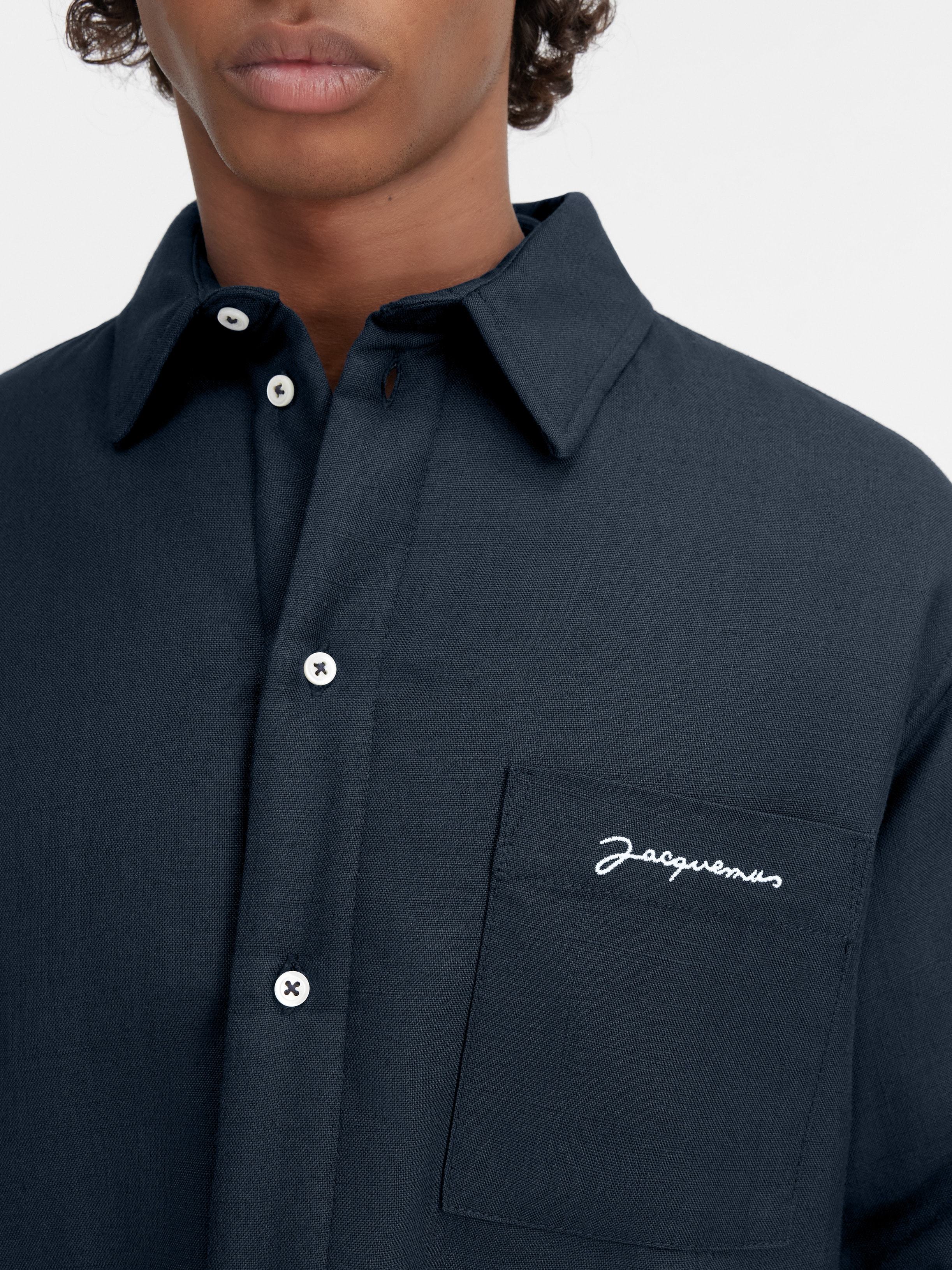 Jacquemus La Chemise Boulanger In Black