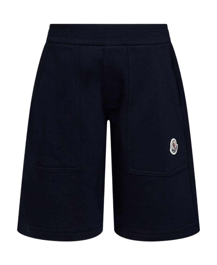 Moncler Logo Shorts In Blue
