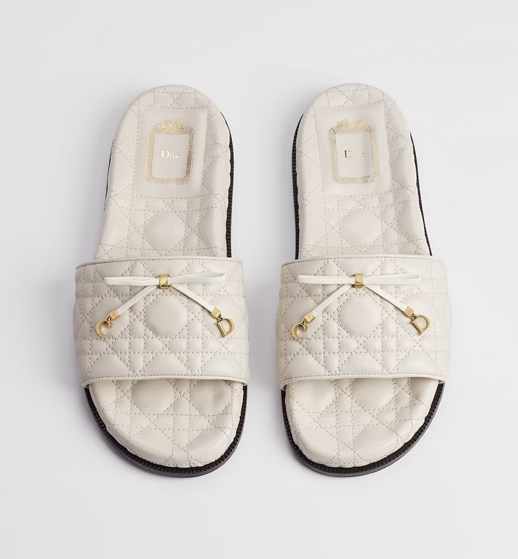 Dior Cannage Slide In Brown