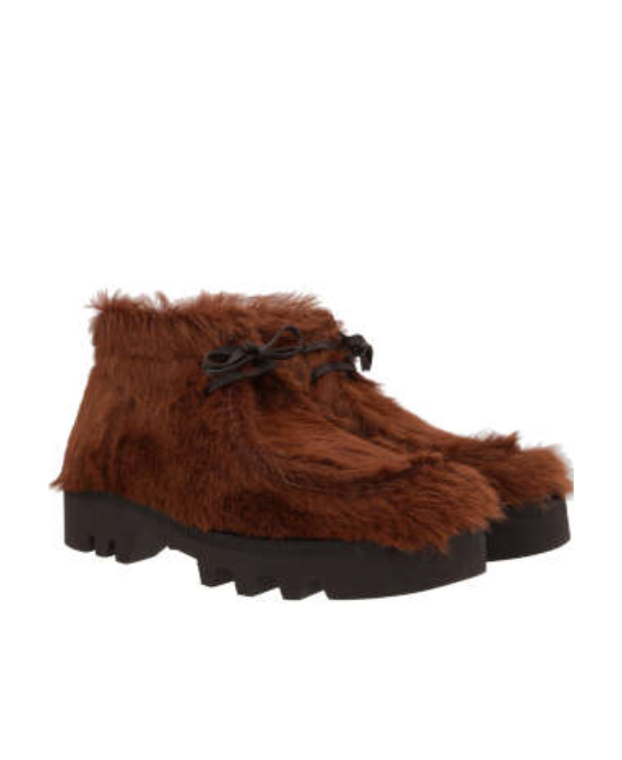 Dries Van Noten Lace-up Boots In Brown